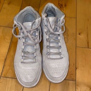 Silver metallic high tops